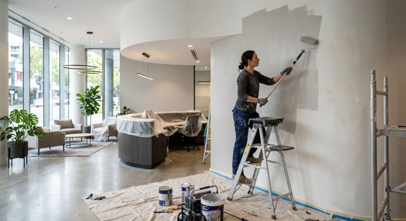 Business Floor Painting in Weatherford, TX