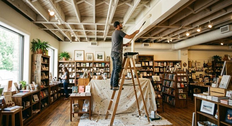 Retail Ceiling Painting in Pinellas County, FL