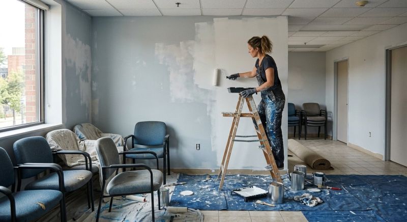 Reception Area Painting in Chandler, AZ