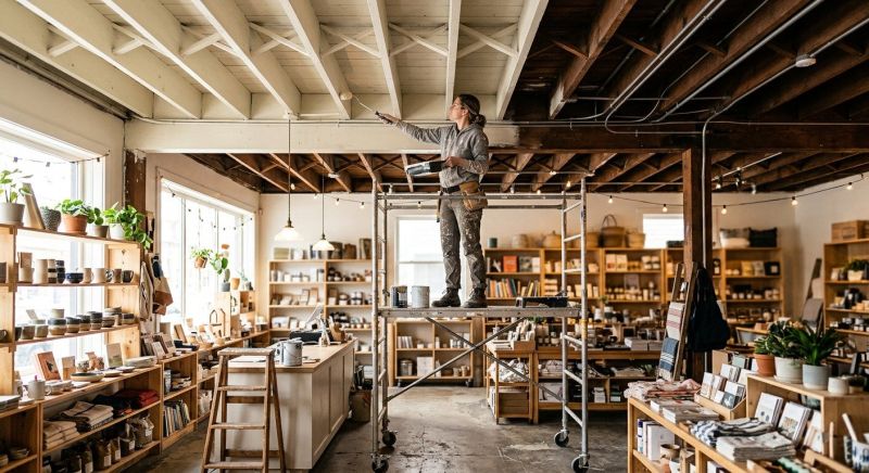 Retail Ceiling Painting in Greeley, CO
